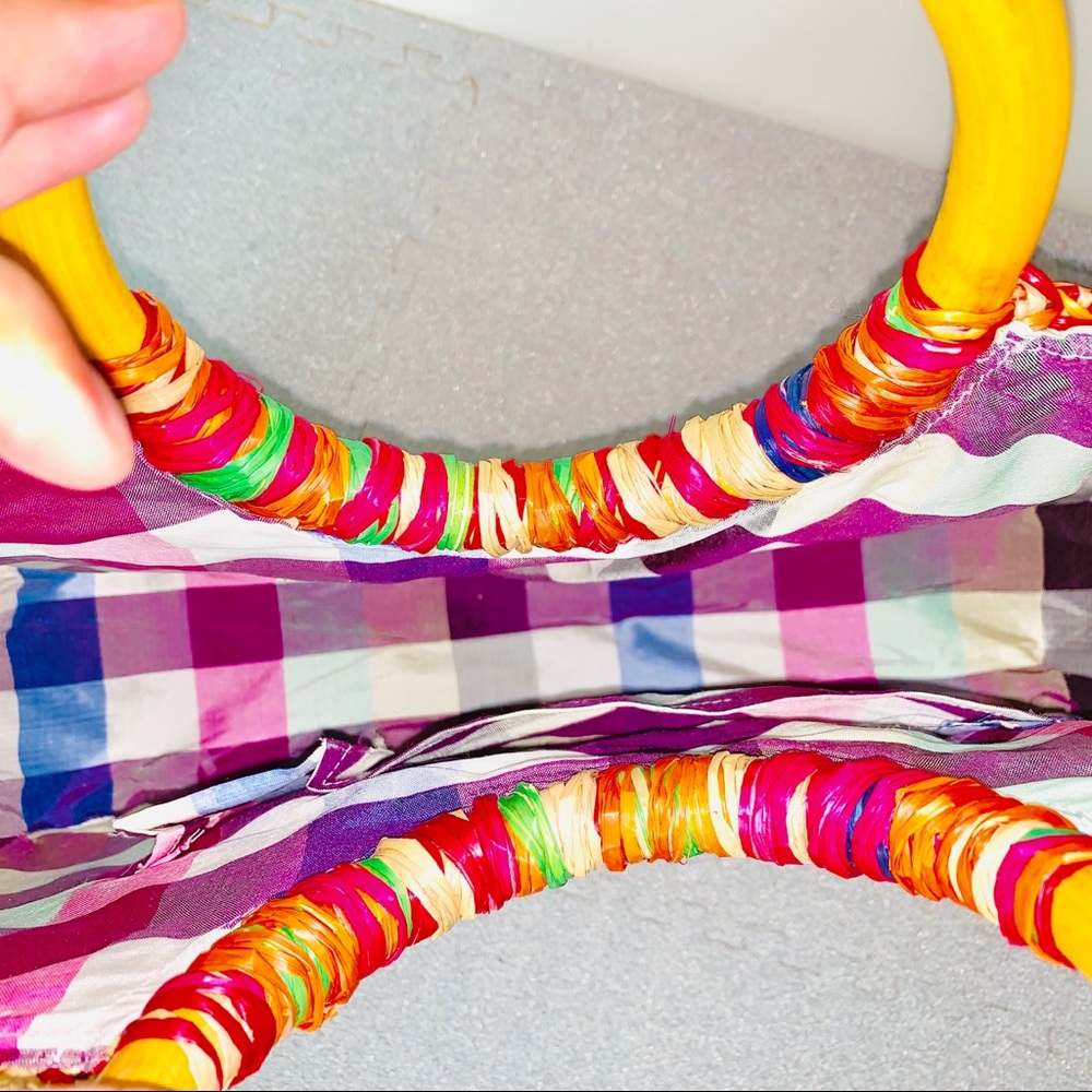 Send me $15 offer colorful straw summer handbag - Picture 3 of 6